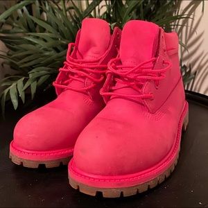 Hot Pink Timberland Boots